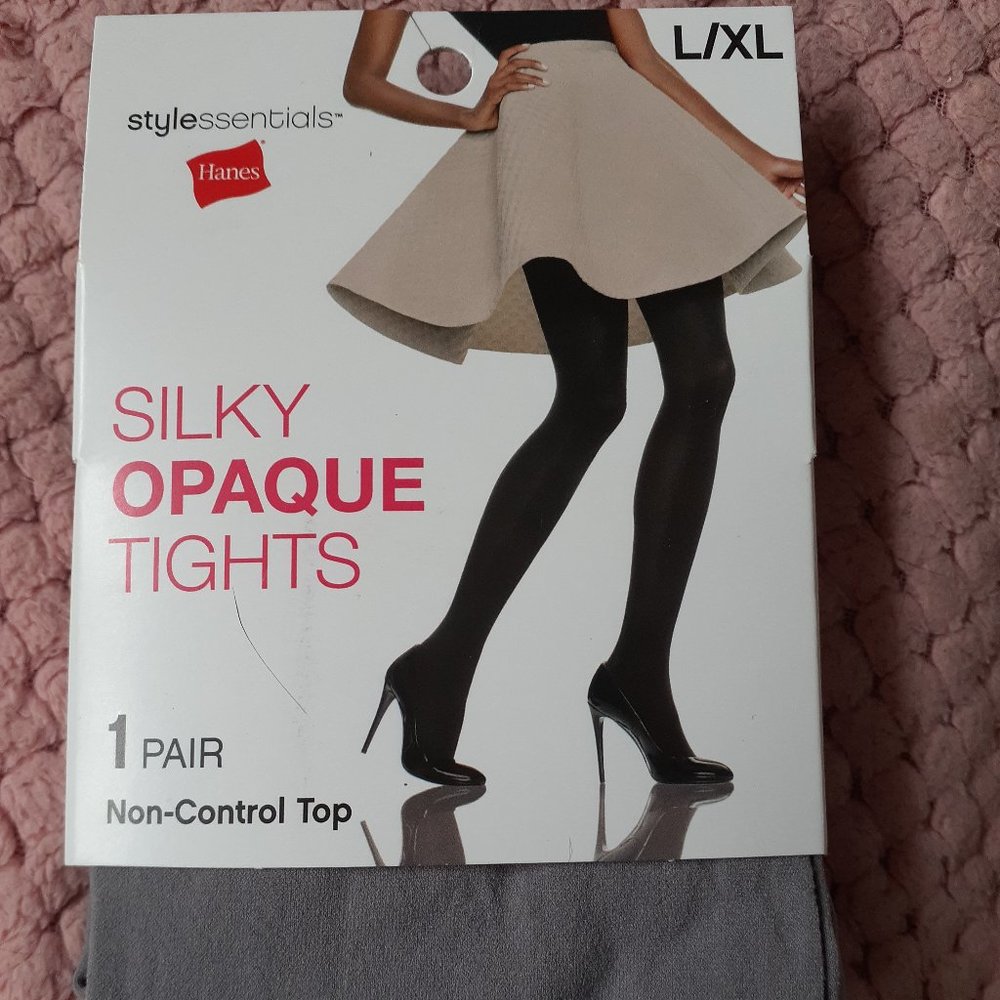 Brand New Hanes Silky Opaque Tights-L/XL